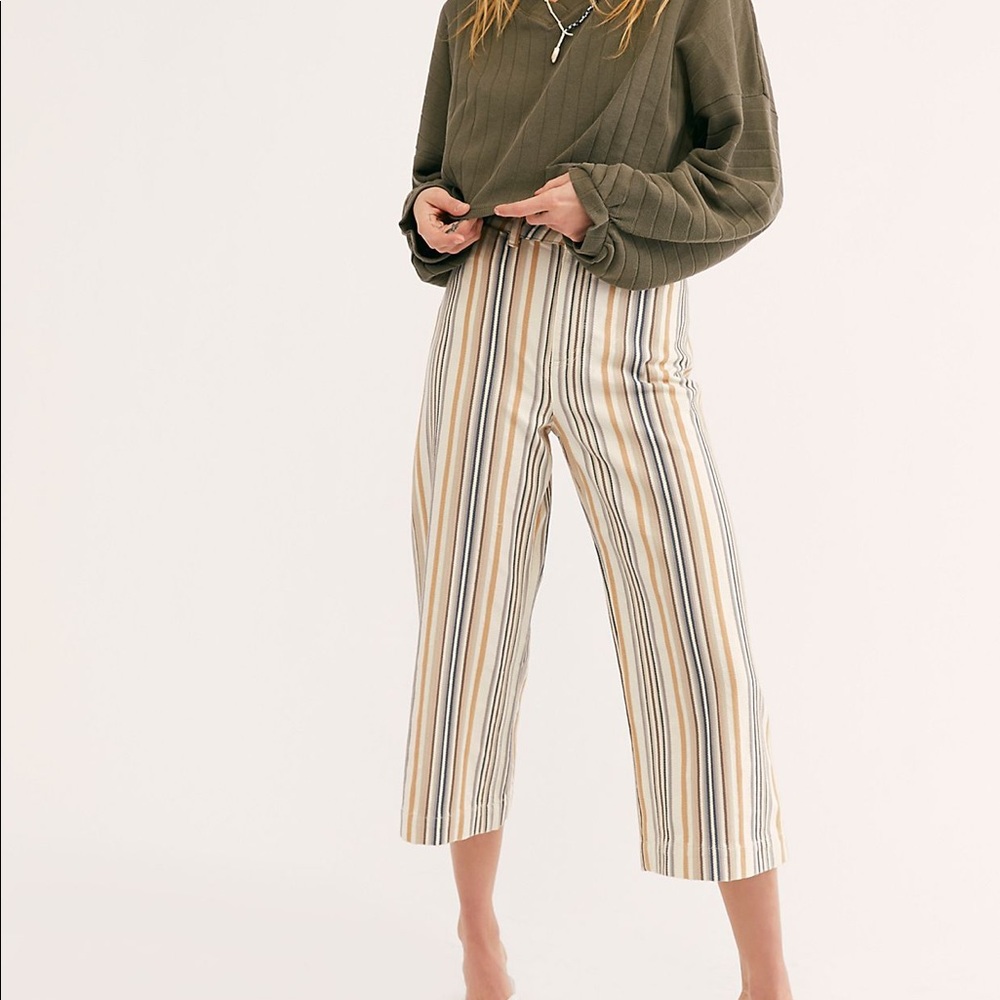 EUC Free People Patti Stripe Pants